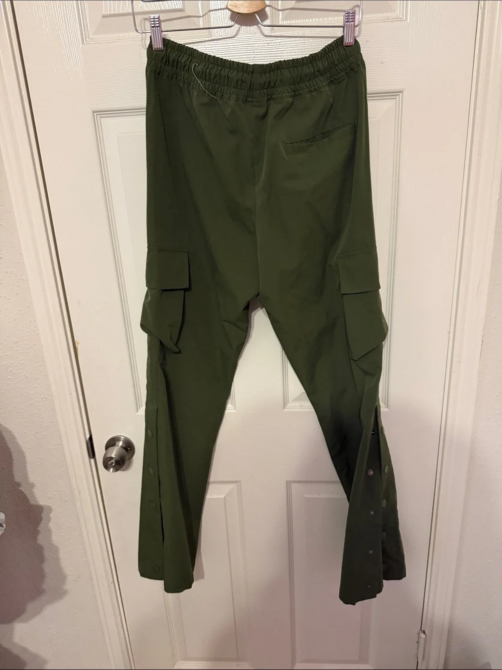 Men's Olive Green Cargo flare pants  Pants